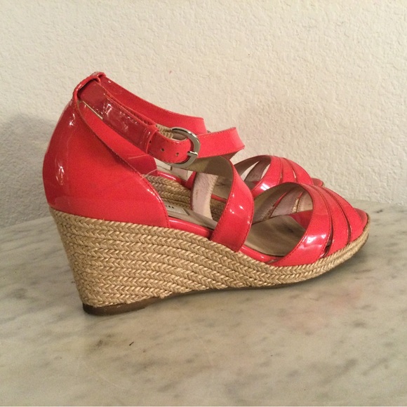 L. K. Bennett London Coral Wedge Sandals - Picture 12 of 16